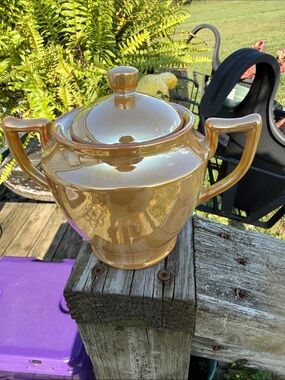 Vintage noritake lusterware made in Japan sugar bowl